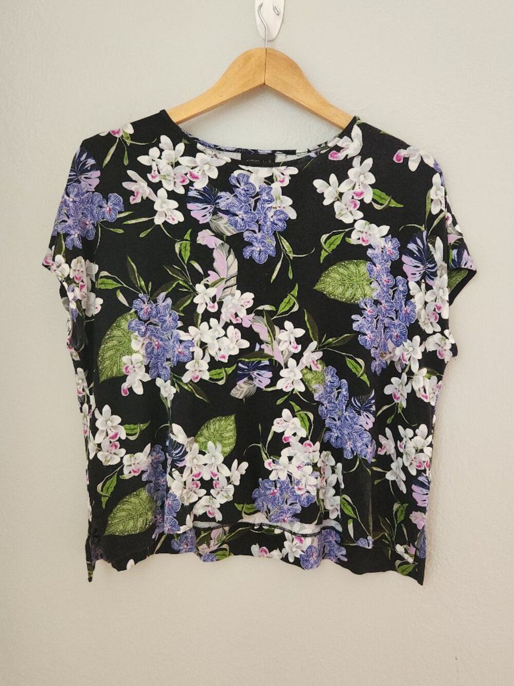 J Jill Soft Flowy Tropical Floral Top Size Large Petite
